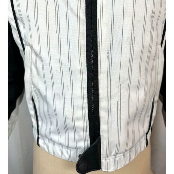 Castle Racewear Streetwear Motorcycle Slate Jacket MED Black White Pads Liner - Picture 4 of 13